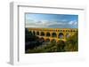 Europe, South of France, Provence, Avignon, Pont Du Gard, Aqueduct-Chris Seba-Framed Photographic Print