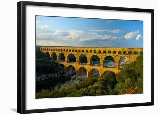 Europe, South of France, Provence, Avignon, Pont Du Gard, Aqueduct-Chris Seba-Framed Photographic Print