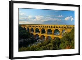 Europe, South of France, Provence, Avignon, Pont Du Gard, Aqueduct-Chris Seba-Framed Photographic Print