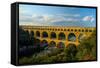 Europe, South of France, Provence, Avignon, Pont Du Gard, Aqueduct-Chris Seba-Framed Stretched Canvas