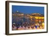 Europe, South of France, Provence, Marseille, Vieux Port Harbour, Celebration, Dusk-Chris Seba-Framed Photographic Print