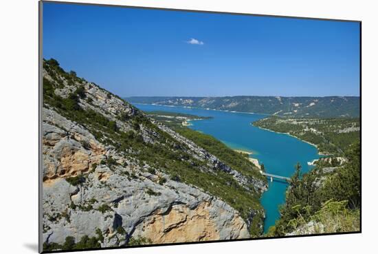 Europe, South of France, Provence, Verdon Gorge, Lake Lac Ste. Croix-Chris Seba-Mounted Photographic Print
