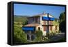 Europe, South of France, Provence, Verdon Gorge, Moustiers-Ste. Marie, Residential House-Chris Seba-Framed Stretched Canvas