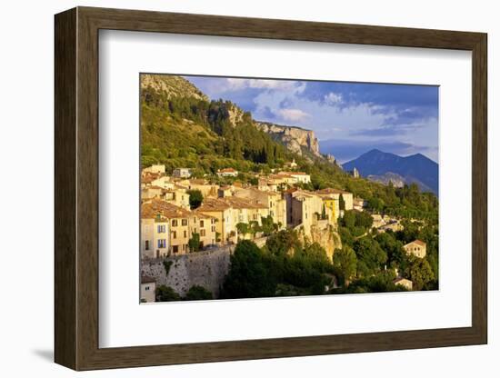 Europe, South of France, Provence, Verdon Gorges, Moustiers-Ste. Marie, Sunset-Chris Seba-Framed Photographic Print