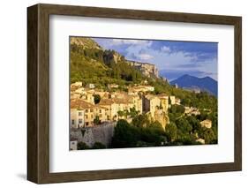 Europe, South of France, Provence, Verdon Gorges, Moustiers-Ste. Marie, Sunset-Chris Seba-Framed Photographic Print
