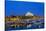 Europe, Spain, Balearic Islands, Island Majorca, Capital of Palma, Harbour, Cathedral, Dusk-Chris Seba-Stretched Canvas