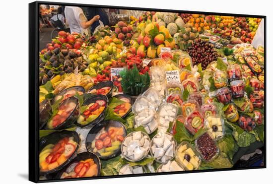 Europe, Spain, Barcelona, St. Josep La Boqueria, Food Market, Fruit-Lisa S. Engelbrecht-Framed Stretched Canvas