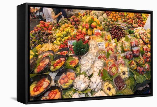 Europe, Spain, Barcelona, St. Josep La Boqueria, Food Market, Fruit-Lisa S. Engelbrecht-Framed Stretched Canvas