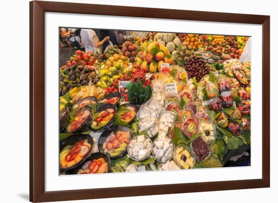 Europe, Spain, Barcelona, St. Josep La Boqueria, Food Market, Fruit-Lisa S. Engelbrecht-Framed Photographic Print