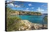 Europe, Spain, Majorca, Bathing Bay Cala Na Sau-Chris Seba-Stretched Canvas