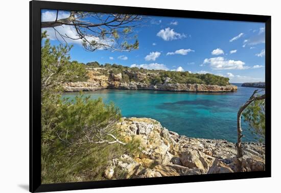 Europe, Spain, Majorca, Bathing Bay Cala Na Sau-Chris Seba-Framed Photographic Print