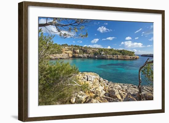 Europe, Spain, Majorca, Bathing Bay Cala Na Sau-Chris Seba-Framed Photographic Print