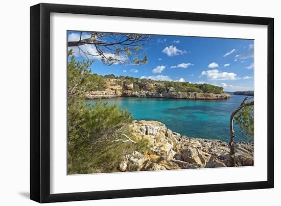 Europe, Spain, Majorca, Bathing Bay Cala Na Sau-Chris Seba-Framed Photographic Print