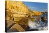 Europe, Spain, Majorca, Cala Llombards, Rocky Cliff-Chris Seba-Stretched Canvas