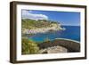 Europe, Spain, Majorca, Cliff-Lined Bay Platja D'Or-Chris Seba-Framed Photographic Print