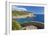 Europe, Spain, Majorca, Cliff-Lined Bay Platja D'Or-Chris Seba-Framed Photographic Print