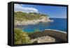 Europe, Spain, Majorca, Cliff-Lined Bay Platja D'Or-Chris Seba-Framed Stretched Canvas