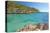Europe, Spain, Majorca, Cliff-Lined Bay Platja D'Or-Chris Seba-Stretched Canvas