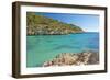 Europe, Spain, Majorca, Cliff-Lined Bay Platja D'Or-Chris Seba-Framed Photographic Print