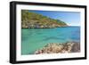 Europe, Spain, Majorca, Cliff-Lined Bay Platja D'Or-Chris Seba-Framed Photographic Print