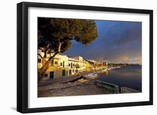 Europe, Spain, Majorca, Fishing Village Porto Colom, Harbour-Chris Seba-Framed Photographic Print