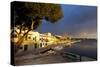 Europe, Spain, Majorca, Fishing Village Porto Colom, Harbour-Chris Seba-Stretched Canvas