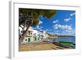 Europe, Spain, Majorca, Fishing Village Porto Colom, Harbour-Chris Seba-Framed Photographic Print