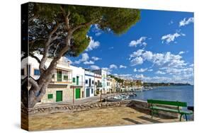 Europe, Spain, Majorca, Fishing Village Porto Colom, Harbour-Chris Seba-Stretched Canvas