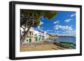 Europe, Spain, Majorca, Fishing Village Porto Colom, Harbour-Chris Seba-Framed Premium Photographic Print