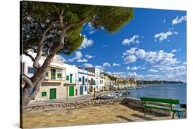 Europe, Spain, Majorca, Fishing Village Porto Colom, Harbour-Chris Seba-Stretched Canvas