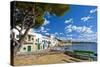 Europe, Spain, Majorca, Fishing Village Porto Colom, Harbour-Chris Seba-Stretched Canvas