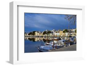 Europe, Spain, Majorca, Fishing Village Porto Colom, Harbour-Chris Seba-Framed Photographic Print