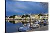 Europe, Spain, Majorca, Fishing Village Porto Colom, Harbour-Chris Seba-Stretched Canvas