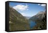 Europe, Spain, Pyrenees Mountains and Lake-Samuel Magal-Framed Stretched Canvas