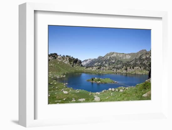 Europe, Spain, Pyrenees Mountains and Lake-Samuel Magal-Framed Photographic Print