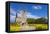 Europe, Spain, the Balearic Islands, Island Majorca, Windmill, Restaurant-Chris Seba-Framed Stretched Canvas