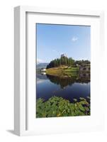 Europe, Switzerland, Graubunden, Engadine, Scuol Tarasp, Scuol Castle, (Schloss Tarasp)-Christian Kober-Framed Photographic Print