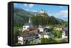 Europe, Switzerland, Graubunden, Engadine, Scuol Tarasp, Scuol Castle, (Schloss Tarasp)-Christian Kober-Framed Stretched Canvas