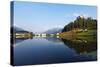 Europe, Switzerland, Graubunden, Engadine, Scuol Tarasp, Scuol Castle, (Schloss Tarasp)-Christian Kober-Stretched Canvas