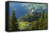 Europe, Switzerland, Graubunden, Engadine, Scuol Tarasp, Scuol Castle, (Schloss Tarasp)-Christian Kober-Framed Stretched Canvas