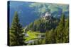 Europe, Switzerland, Graubunden, Engadine, Scuol Tarasp, Scuol Castle, (Schloss Tarasp)-Christian Kober-Stretched Canvas