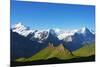 Europe, Switzerland, Swiss Alps Jungfrau-Aletsch UNESCO World Heritage Site-Christian Kober-Mounted Photographic Print