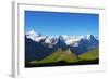 Europe, Switzerland, Swiss Alps Jungfrau-Aletsch UNESCO World Heritage Site-Christian Kober-Framed Photographic Print