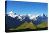 Europe, Switzerland, Swiss Alps Jungfrau-Aletsch UNESCO World Heritage Site-Christian Kober-Stretched Canvas