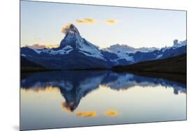 Europe, Switzerland, Valais, Zermatt, Matterhorn (4478M), Stellisee Lake-Christian Kober-Mounted Photographic Print