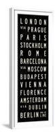Europe Transit Sign-Michael Jon Watt-Framed Premium Giclee Print