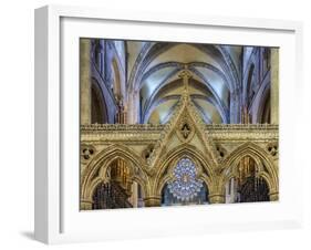 Europe, United Kingdom, England, County Durham, Durham, Durham Cathedral-Mark Sykes-Framed Photographic Print