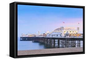 Europe, United Kingdom, England, East Sussex, Brighton and Hove, Brighton, Palace (Brighton) Pier-Alex Robinson-Framed Stretched Canvas