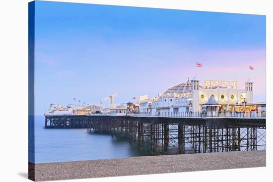 Europe, United Kingdom, England, East Sussex, Brighton and Hove, Brighton, Palace (Brighton) Pier-Alex Robinson-Stretched Canvas