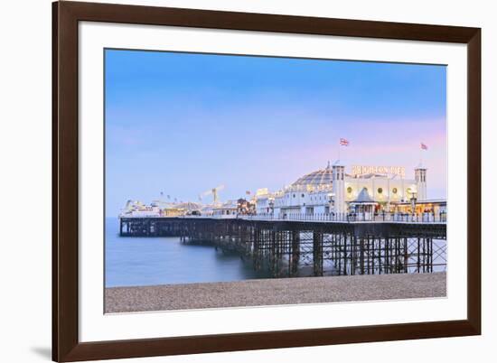 Europe, United Kingdom, England, East Sussex, Brighton and Hove, Brighton, Palace (Brighton) Pier-Alex Robinson-Framed Photographic Print